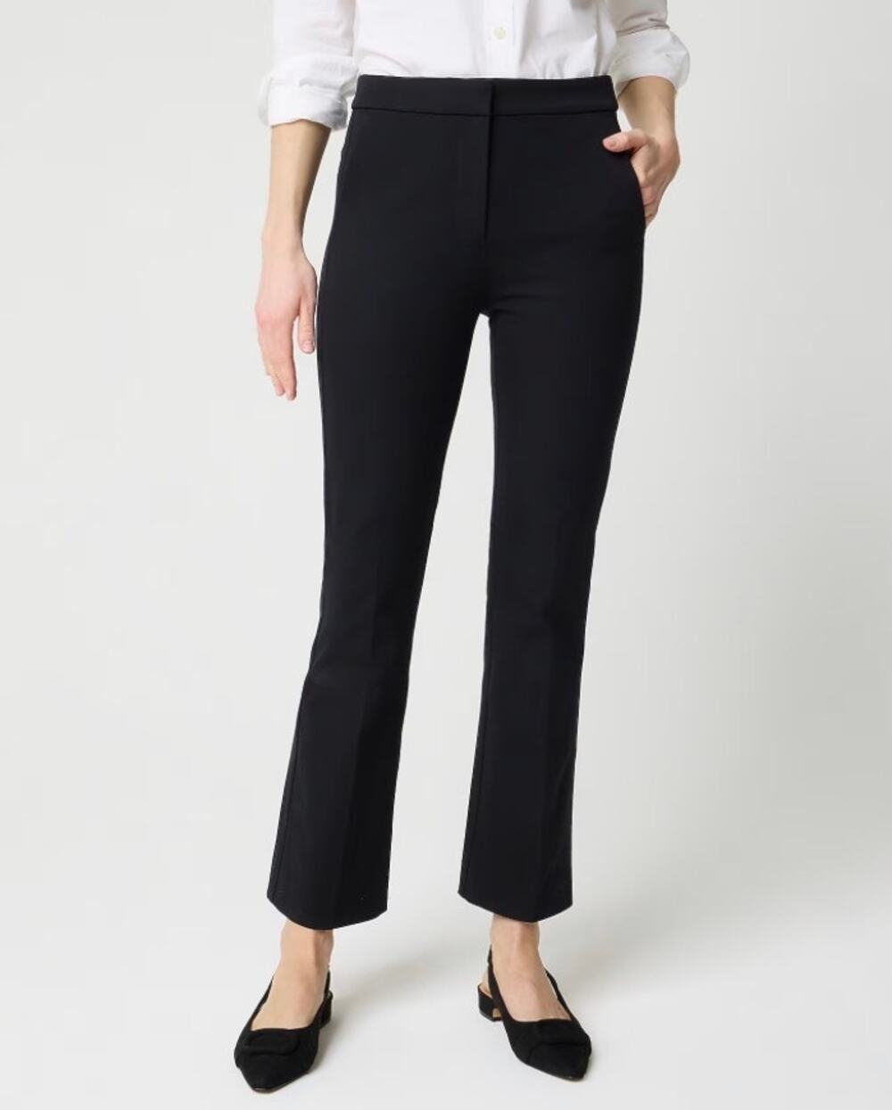 J. Crew Factory Nicki Flare Pant in Black Size 4P